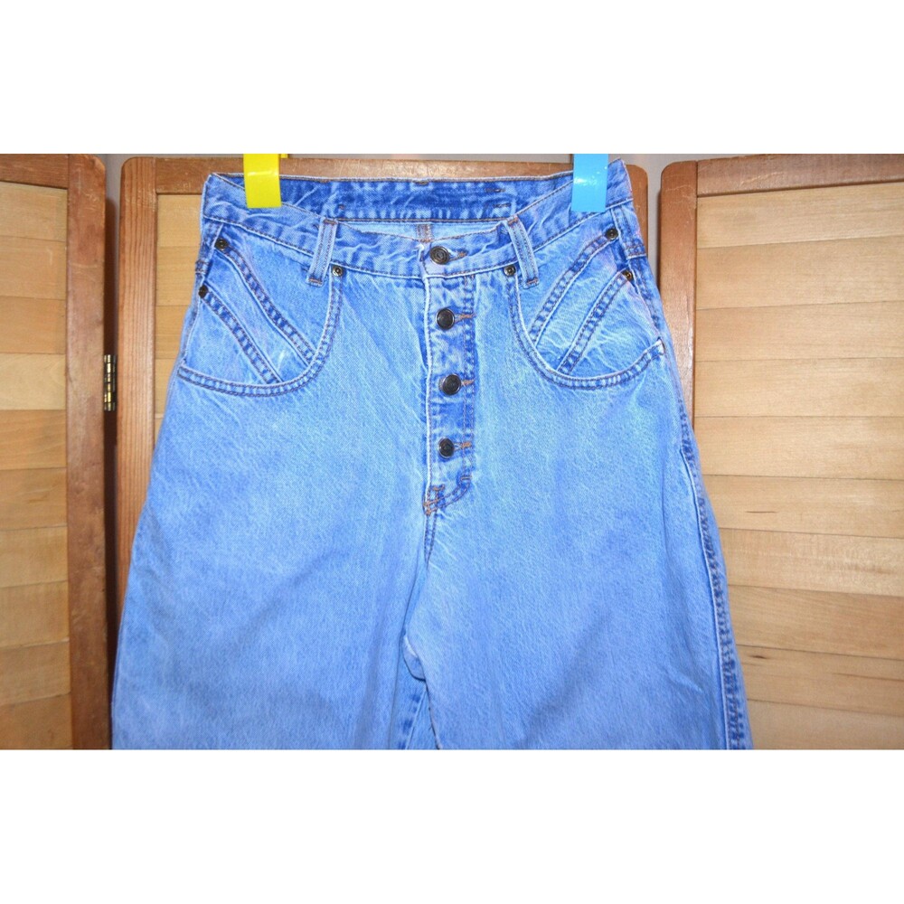 Vintage Jeans Zena High Waist Peg Leg Designer Yoke Front